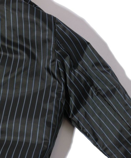 マイクロブロックチェックボリュームネックダウン 