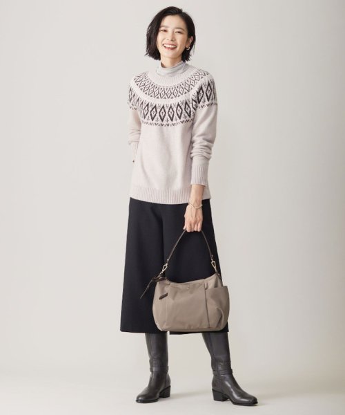 J.PRESS LADIES（LARGE SIZE）(J．プレス　レディス（大きいサイズ）)/【洗える】FAIR ISLE ラウンドネック ニット/img04