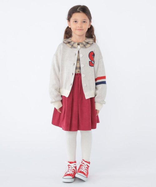 SHIPS KIDS(シップスキッズ)/SHIPS KIDS:100～130cm /〈手洗い可能〉ジャカード レタード カーディガン/img03