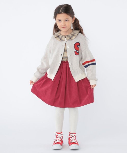 SHIPS KIDS(シップスキッズ)/SHIPS KIDS:100～130cm /〈手洗い可能〉ジャカード レタード カーディガン/img05