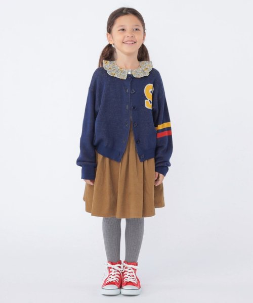 SHIPS KIDS(シップスキッズ)/SHIPS KIDS:100～130cm /〈手洗い可能〉ジャカード レタード カーディガン/img12