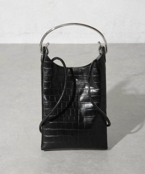 ADD CULUMN/ARCHI － THIN CROCO S ADD CULUMN/TURN CULUMN アドカラム CULUMNのARCHIシリーズのショルダーバッグ ONE CULUMN/PUFF
