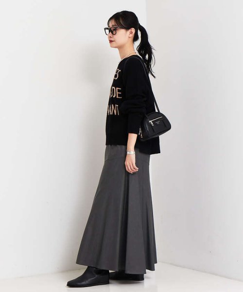 フェイクレザースカート 