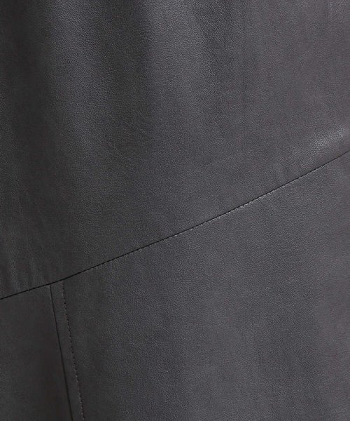 フェイクレザースカート 