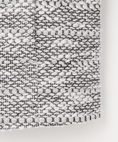 【セットアップ対応】カラミツイードノーカラー ジャケット 