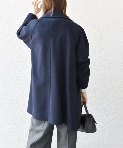 SHIPS any: PONTETORTO スタンド & ダブル カラー コート 2 