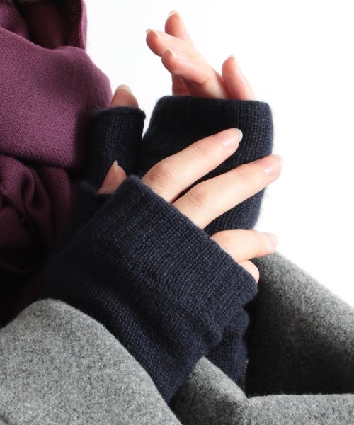 Johnstons(ジョンストンズ)/【Johnstons / ジョンストンズ】CASHMERE WRISTWARMER－4PLY　カシミヤアームウォーマー グローブ/手袋 無地/img08