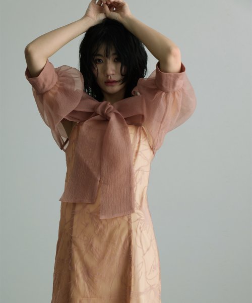 ボウタイボレロセットドレス 二次会 食事会 セレモニー 発表会