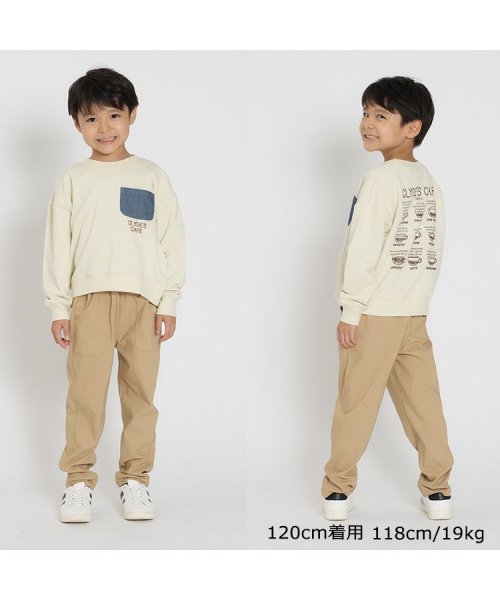 Crescent(クレセント)/【子供服】 crescent (クレセント) 裏起毛ツイル無地長パンツ 80cm～130cm N51004/img10