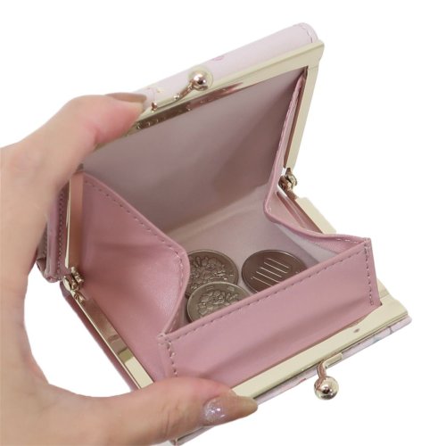 ポシェブーケ ミニウォレット ミニ財布 がまぐち三つ折り ピンク クーリア コンパクト おしゃれ かわいい グッズ 人気・おすすめ｜使いやすい・旅行におすすめ 品質保証 全国発送 日本国内発送・最短翌日お届け