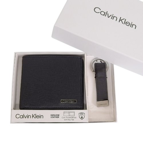 Calvin Klein(カルバンクライン)/CALVIN KLEIN カルバンクライン 二つ折り 財布 キーホルダー セット レザー/img01