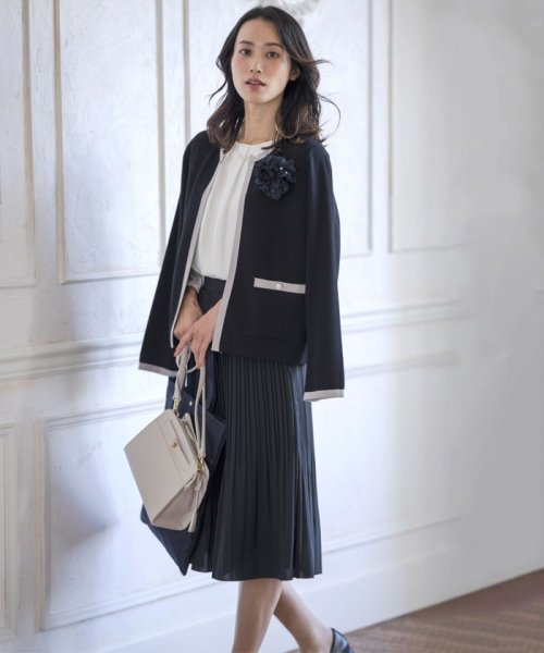 J.PRESS LADIES(J．プレス　レディス)/【WEB限定カラーあり・洗える】TRIM RAYON STRETCH カーディガン/img02