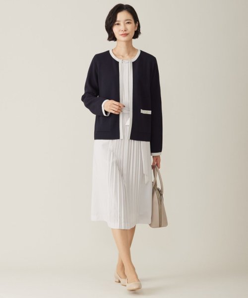 J.PRESS LADIES(J．プレス　レディス)/【WEB限定カラーあり・洗える】TRIM RAYON STRETCH カーディガン/img07