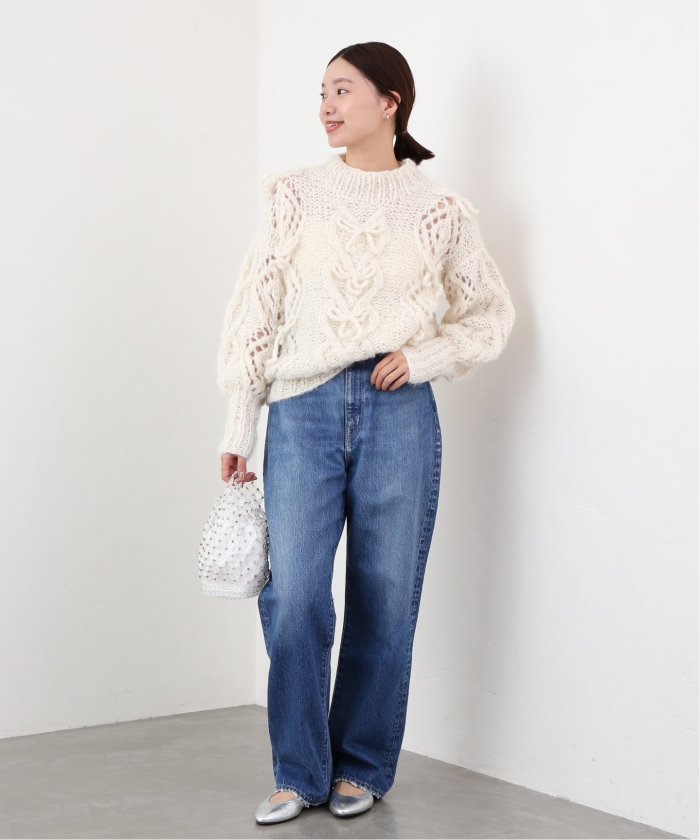 AYNI/アイニ】 MACA リボン SWEATER COLOR リボンセーター(505782119