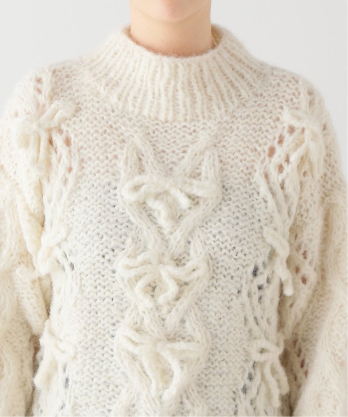 AYNI/アイニ】 MACA リボン SWEATER COLOR リボンセーター(505782119
