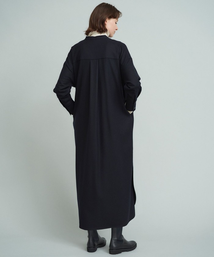 【ナーニ】完売品　【SACRA】ウィンシークロス シャツワンピース　グレー cd013-94430-01b.jpg?basethum=225