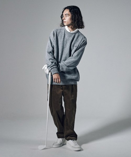 Penguin by Munsingwear(ペンギン　バイ　マンシングウェア)/【Penguin by CLUBHAUS】LAMS WOOL SADDLE SHOULDER CREW SWEATER/img13