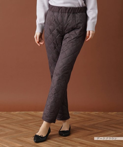 【あったか素材】洗えるリバーシブルパンツ 