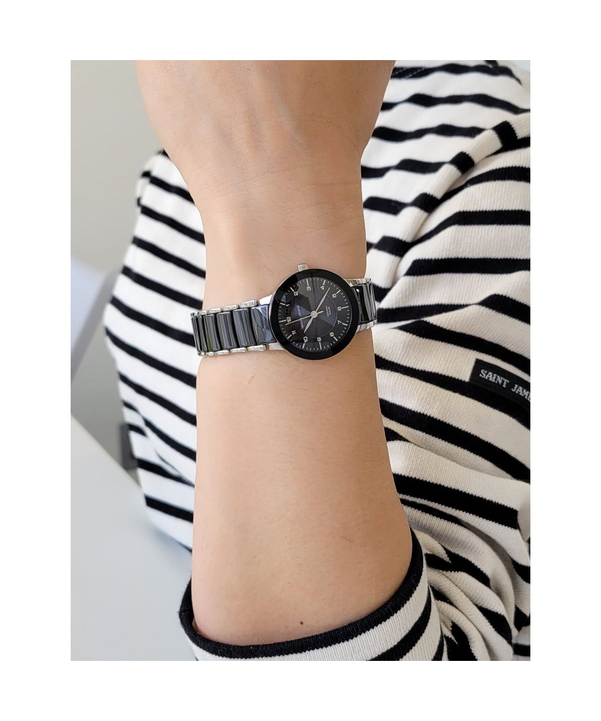 マウロジェラルディ Mauro Jerardi 腕時計 MJ038-2 レディース ソーラー ステンレス アナログ シルバー ブラック ペアウォッチMauro Jerardi マウロジェラルディ 腕時計 スクエア セラミック ペア腕時計 レディース メンズ 人気 ブランド カップル  2本セット おすすめ 夫婦