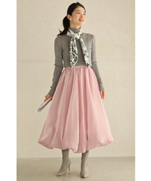 CAWAII(カワイイ)/グロスベールのバルーン裾ロングスカート/img01