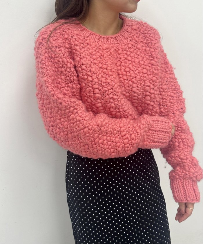 NEPAL HAND KNIT/ネパールハンドニット】別注クロップドニットプル