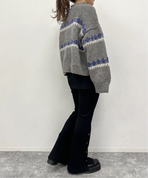 U by Spick&Span(ユーバイ　スピック＆スパン)/【NEPAL HAND KNIT/ネパールハンドニット】別注ジャガードニットプルオーバー/img11