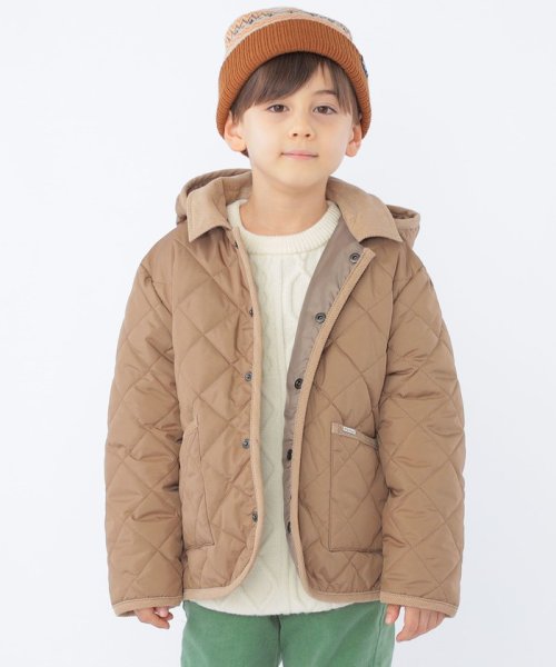 SHIPS KIDS(シップスキッズ)/SHIPS KIDS:100～130cm /〈撥水/手洗い可能〉キルト フード ジャケット/img02