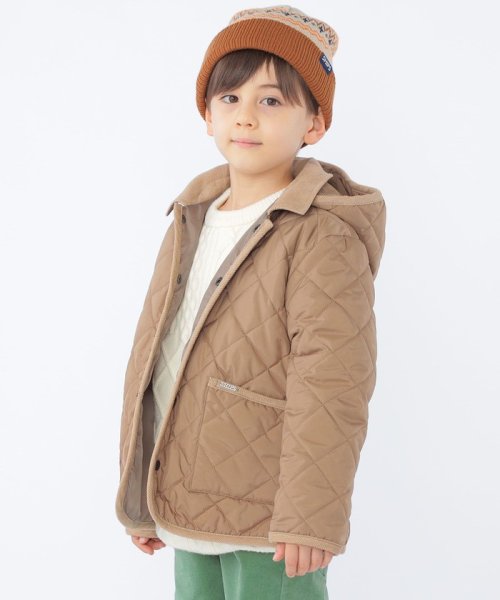 SHIPS KIDS(シップスキッズ)/SHIPS KIDS:100～130cm /〈撥水/手洗い可能〉キルト フード ジャケット/img05