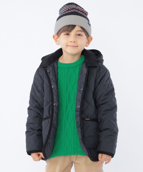 SHIPS KIDS(シップスキッズ)/SHIPS KIDS:100～130cm /〈撥水/手洗い可能〉キルト フード ジャケット/img11