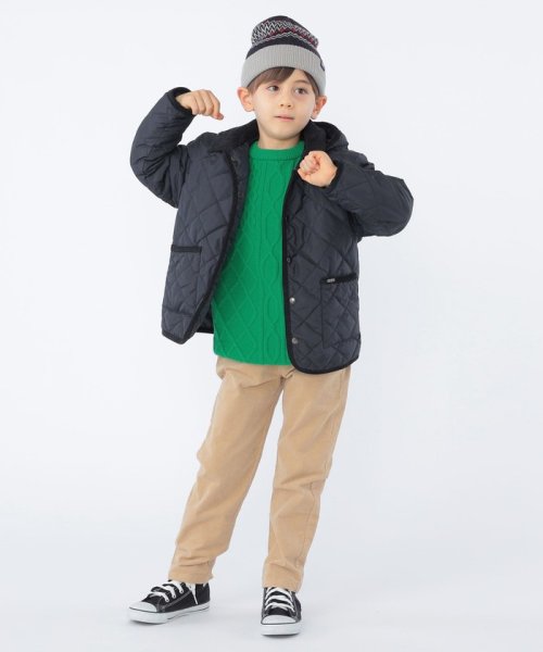 SHIPS KIDS(シップスキッズ)/SHIPS KIDS:100～130cm /〈撥水/手洗い可能〉キルト フード ジャケット/img18