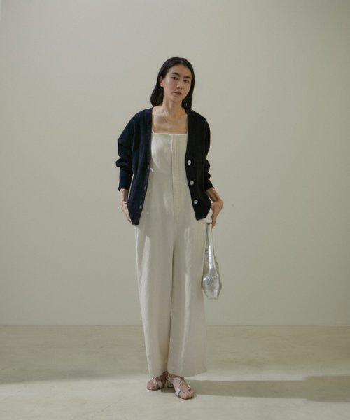 リブVネックカーディガン －CreamyCotton /クリーミーコットン－ Creamy Cotton クリーミーコットン ■モデル身長 着用サイズ