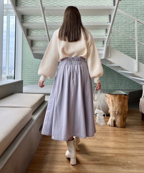 Couture Brooch(クチュールブローチ)/【ふっくら冬素材】起毛ツイルフレアスカート/img22