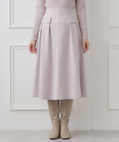 Couture Brooch(クチュールブローチ)/【ふっくら冬素材】起毛ツイルフレアスカート/img28