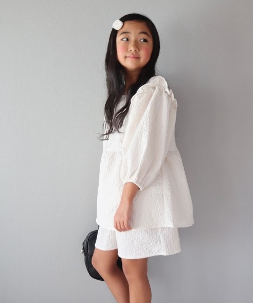 SHOO・LA・RUE(Kids) (シューラルーキッズ)/【110－140cm/プチセレ】エンボスショートパンツ/img10