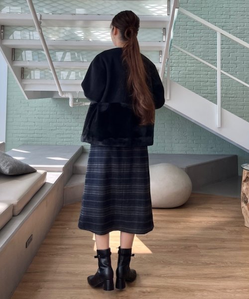 Couture Brooch(クチュールブローチ)/合皮ベルト付Aラインスカート/img21