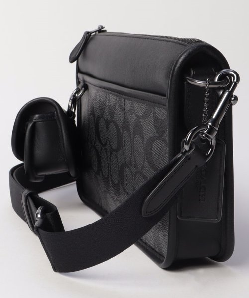 COACH コーチ C8141 ショルダーバッグ PVCシグネチャー メンズ 