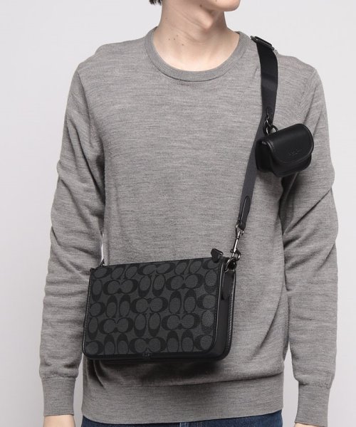 COACH コーチ C8141 ショルダーバッグ PVCシグネチャー メンズ 