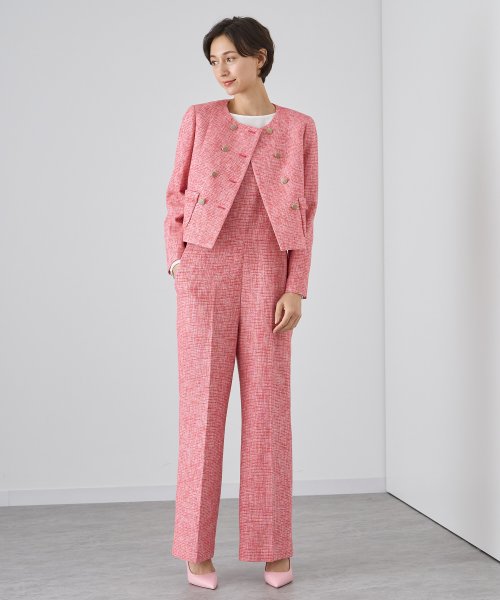 【Eternal Line 2024】メランジツイードノーカラー ジャケット Eternal Line なし