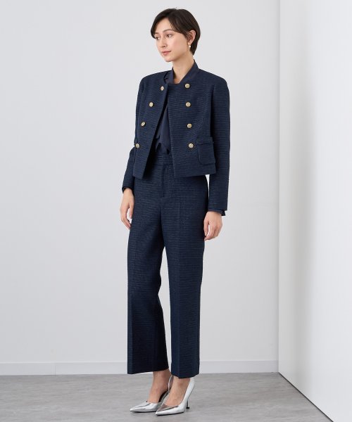 【Eternal Line 2024】メランジツイードノーカラー ジャケット Eternal Line なし