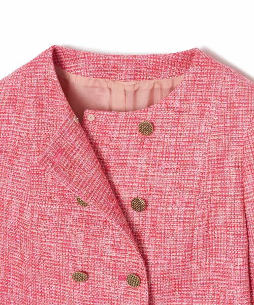 【Eternal Line 2024】メランジツイードノーカラー ジャケット Eternal Line なし