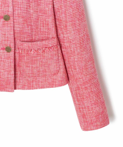 【Eternal Line 2024】メランジツイードノーカラー ジャケット Eternal Line なし