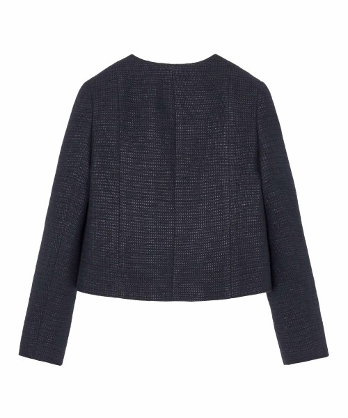 【Eternal Line 2024】メランジツイードノーカラー ジャケット Eternal Line なし