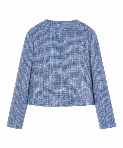 【Eternal Line 2024】メランジツイードノーカラー ジャケット Eternal Line なし