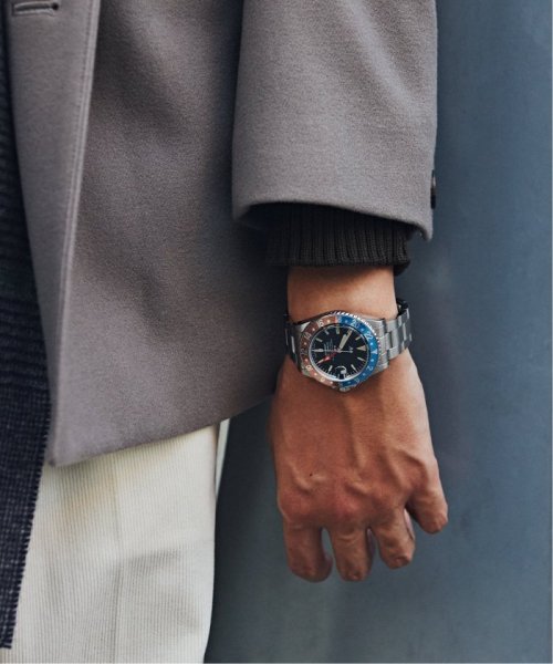 【NAVAL WATCH Produced by LOWERCASE】別注 GMT SUNSHADE WATCH NAVAL by LOWERCASE Produced 316L　ステンレス素材