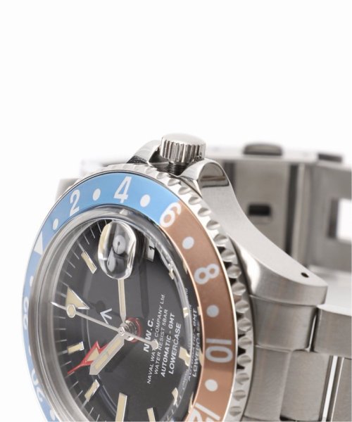 【NAVAL WATCH Produced by LOWERCASE】別注 GMT SUNSHADE WATCH NAVAL by LOWERCASE Produced 316L　ステンレス素材