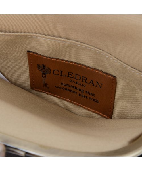 CLEDRAN(クレドラン)/クレドラン アンファ ショルダーバッグ ミニショルダー がま口 本革 縦型 パースショルダー 日本製 ブランド CLEDRAN CL3595/img10