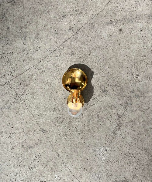 【Caline Paris/カリーヌパリ】 ゴールドパールイヤリング Caline