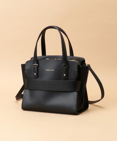 フロントベルトデザイン ハンドバッグ 