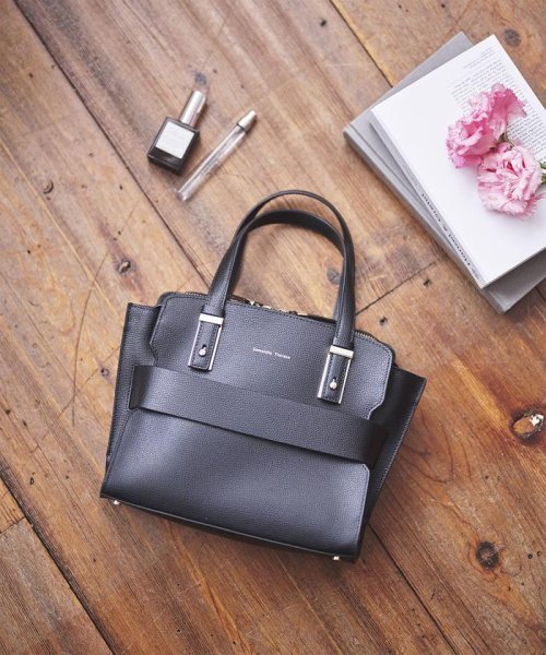 フロントベルトデザイン ハンドバッグ 
