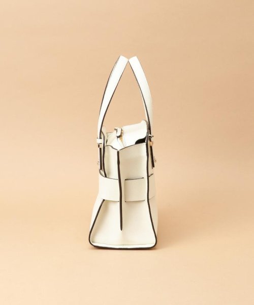 フロントベルトデザイン ハンドバッグ 